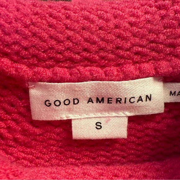 Good American Ballerina Pink Roll Neck Sweater Long Sleeve Size Small NWT - Picture 5 of 15